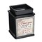 Edge Collection - 5" x 3.5" x 3.5" - Black - Personalized Candle Warmer with Interchangeable Sentiments - 1 Piece